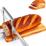 CAROCUT Bread Slicer Stainless Steel Adjustable Foldable-0