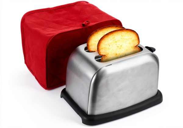 Psyqtsuary Toaster Cover Red Canvas Dust Protection Kitchen-2