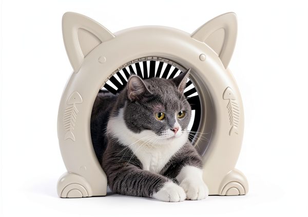 Cat Door for Interior Doors by ikuso Plastic Barrier-Free-2