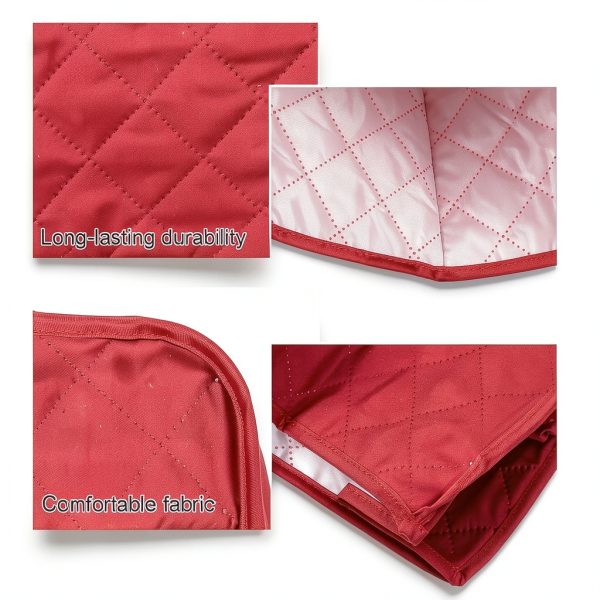 Psyqtsuary Toaster Cover Red Canvas Dust Protection Kitchen-3