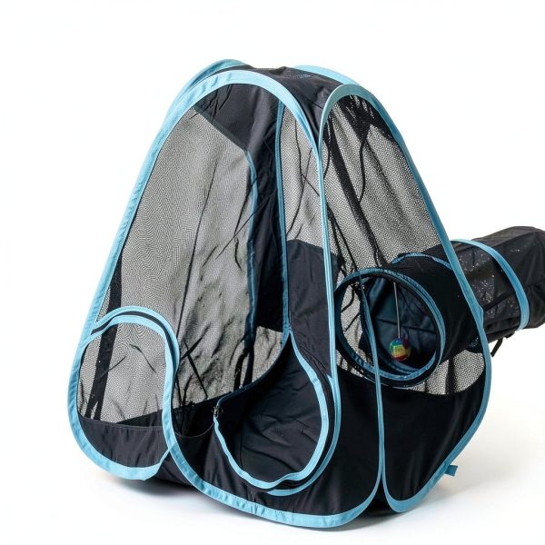 Outdoor Cat Enclosure GONPETGP Foldable Tent Cube-1