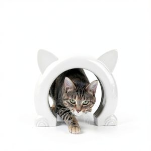 Cat Door for Interior Doors by ikuso Plastic Barrier-Free-0