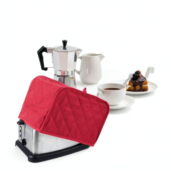 Psyqtsuary Toaster Cover Red Canvas Dust Protection Kitchen-6