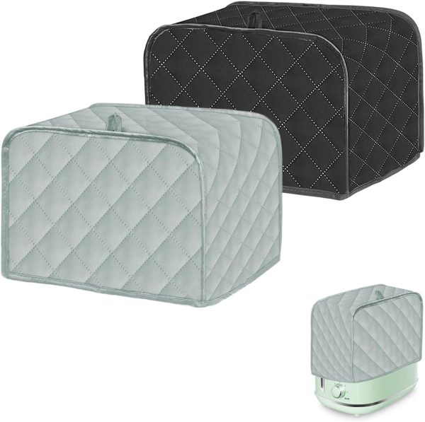 BAWEN Four Slice Toaster Cover Black Gray Polyester Dust-0