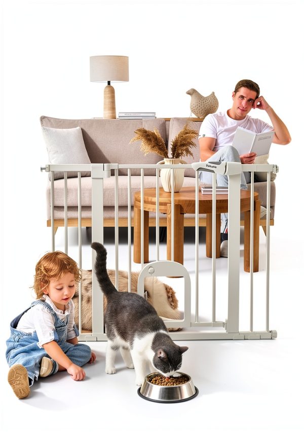 Babelio Cat Door Gate for Small Pets-0