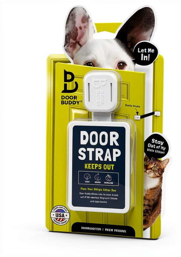Door Buddy Adjustable Cat Door Strap & Latch-0