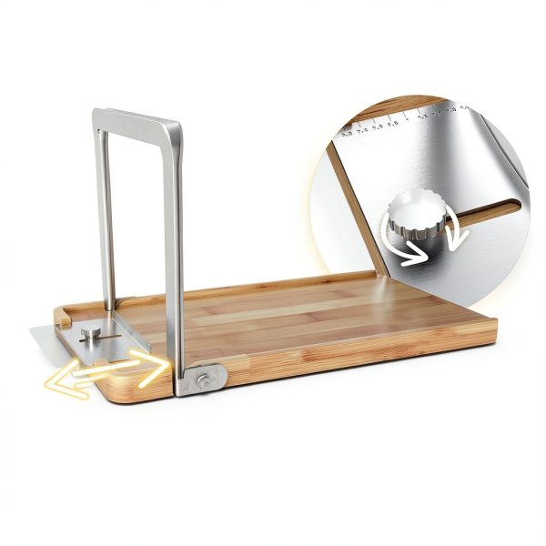 CAROCUT Bread Slicer Stainless Steel Adjustable Foldable-3