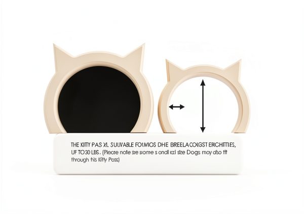 Kitty Pass XL Cat Door for Safe Passage-4