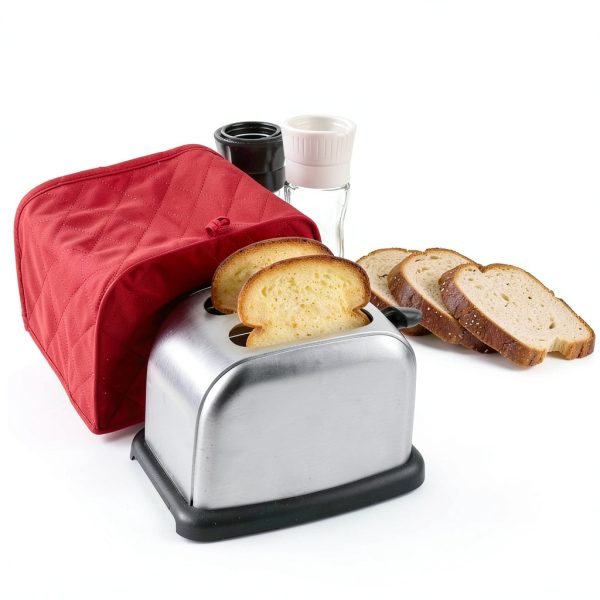 Psyqtsuary Toaster Cover Red Canvas Dust Protection Kitchen-5