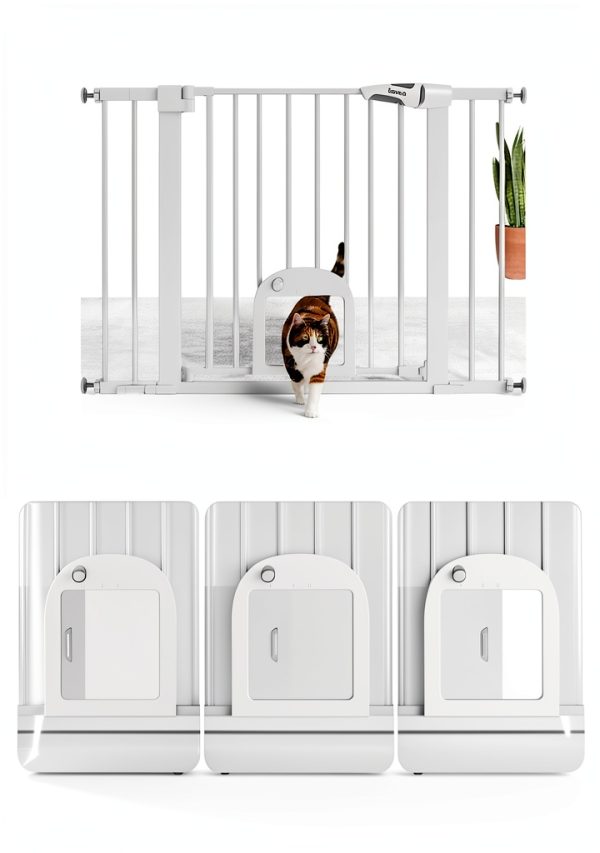 Babelio Cat Door Gate for Small Pets-1