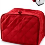 Psyqtsuary Toaster Cover Red Canvas Dust Protection Kitchen-0
