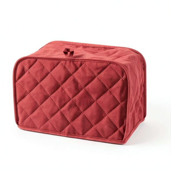 Psyqtsuary Toaster Cover Red Canvas Dust Protection Kitchen-1