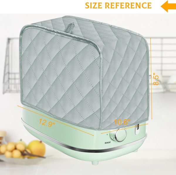 BAWEN Four Slice Toaster Cover Black Gray Polyester Dust-1