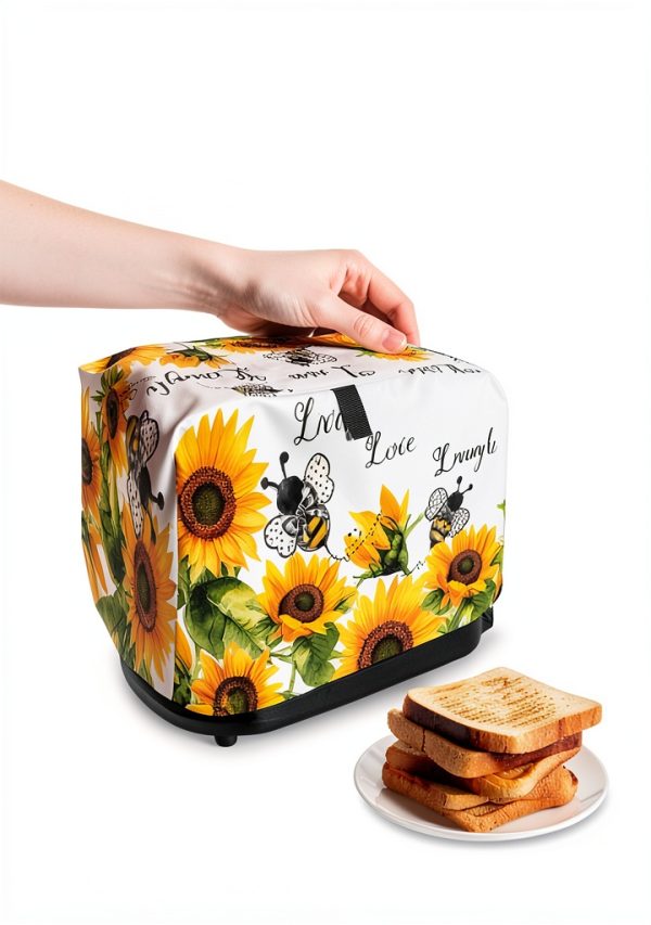 LaBLUUX Toaster Cover Polyester Dust Proof Storage Pockets-4