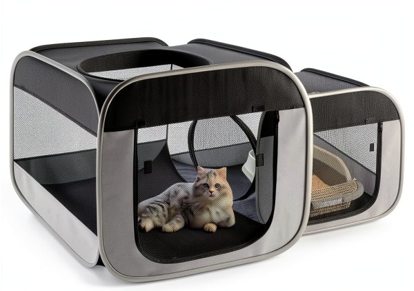 Cat Playpen Renxing Spacious Indoor Enclosure-0