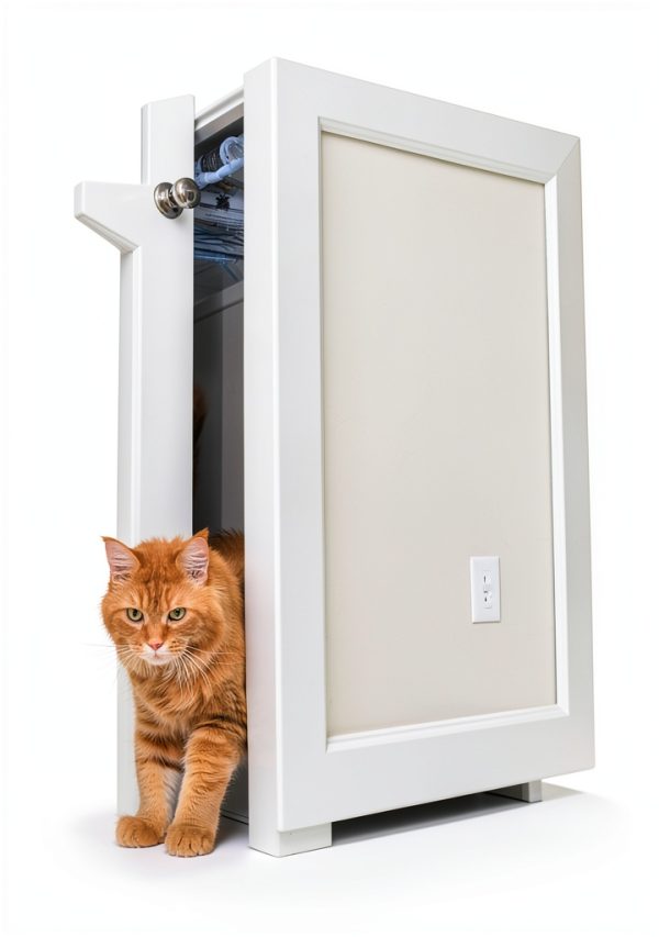 Door Buddy Adjustable Cat Door Strap & Latch-1