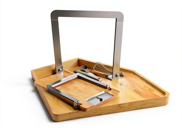 CAROCUT Bread Slicer Stainless Steel Adjustable Foldable-2