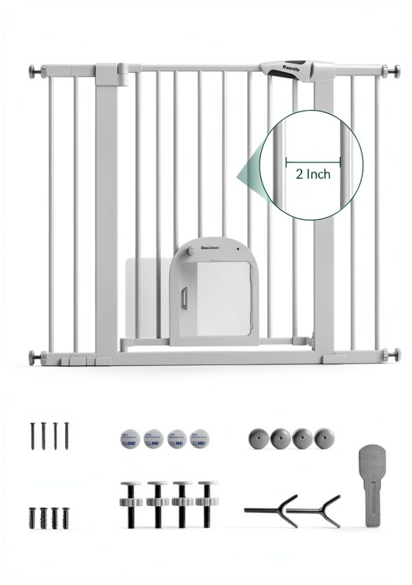 Babelio Cat Door Gate for Small Pets-7