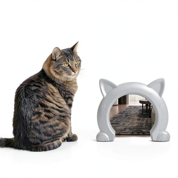 Cat Door for Interior Doors by ikuso Plastic Barrier-Free-1