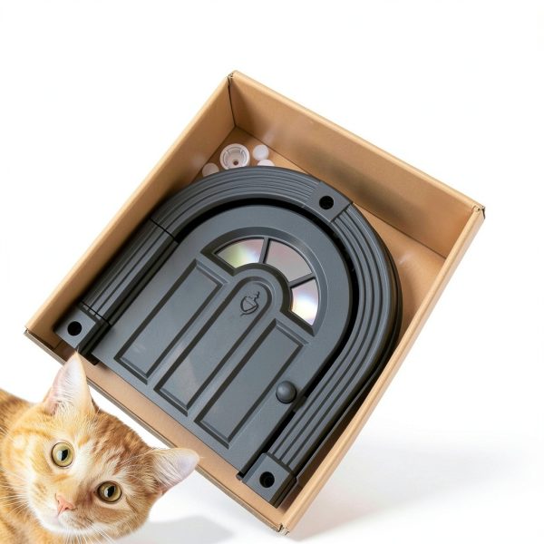 Cat Door Meow Manor Indoor ABS Flapless Large-3