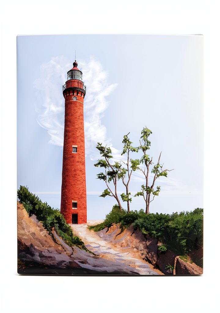 Installing Old Coastie Lighthouse Books Travel Guide Kindle eBook 2nd Edition on a wooden desk