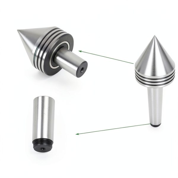 Live Center MT2 60° 2-1/2 x 1-11/16 Steel by Timunr – High Accuracy-2