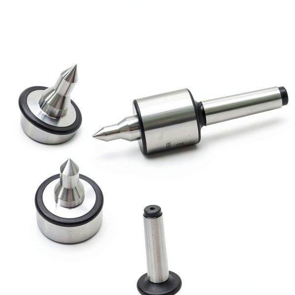 Lathe Center MT2 Live Center 0.0002" High Accuracy 60 Degree with 18mm Shank Diameter for Lathe Wood Metal Turning Tool-3