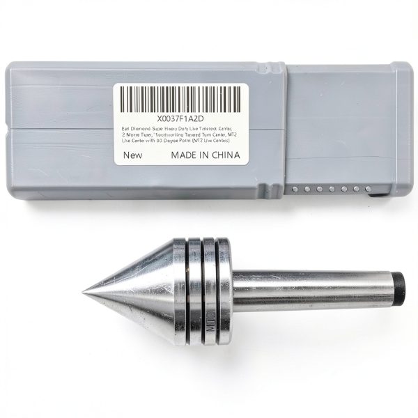 Earl Diamond Live Center #2 Morse Taper Duty Tailstock with 60° Point-5